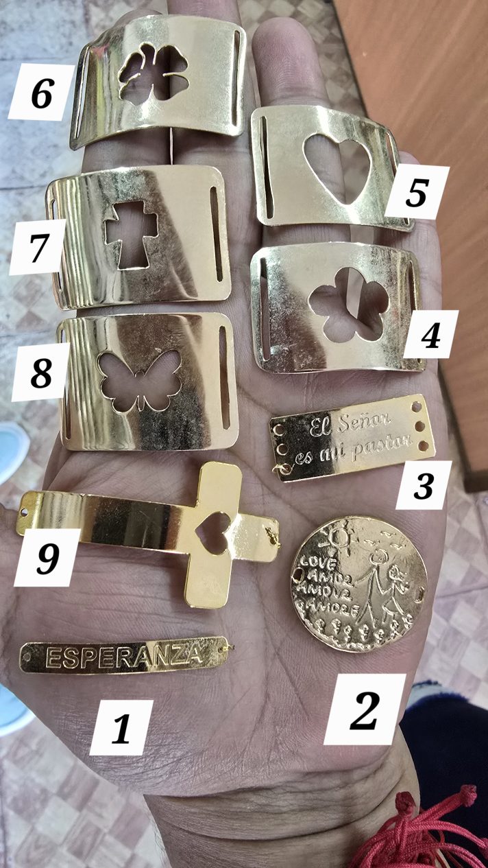 Dijes en Baño de Oro 18k